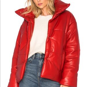 Nanushka vegan leather jacket